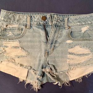 American Eagle Distressed Jean Shorts